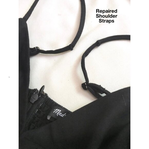 Madewell Twist Tie Cutout Dress Sample in Black - Size 6 - NWT - Picture 7 of 7